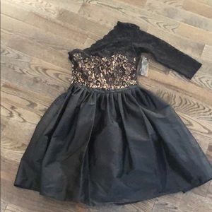 One Shoulder Lace Top Dress NWT
